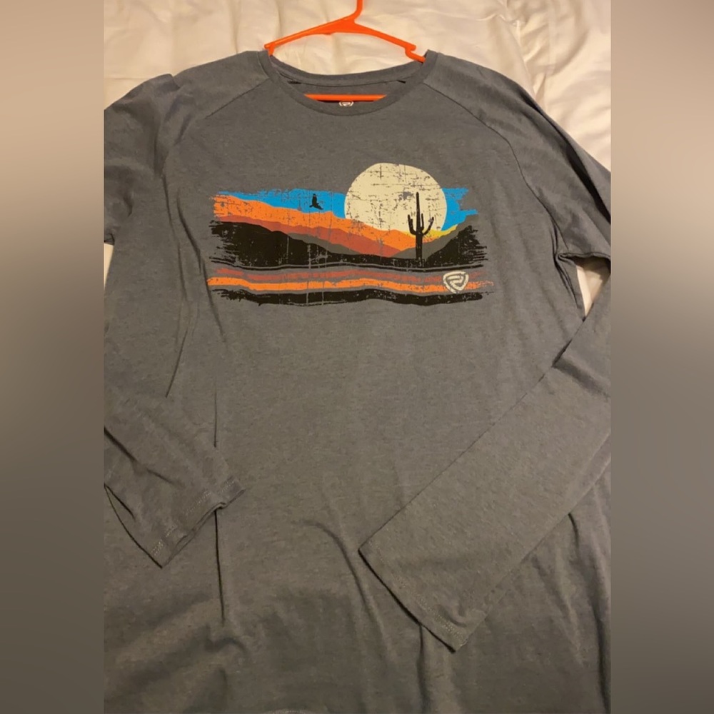 men’s rock&roll denim longsleeve shirt